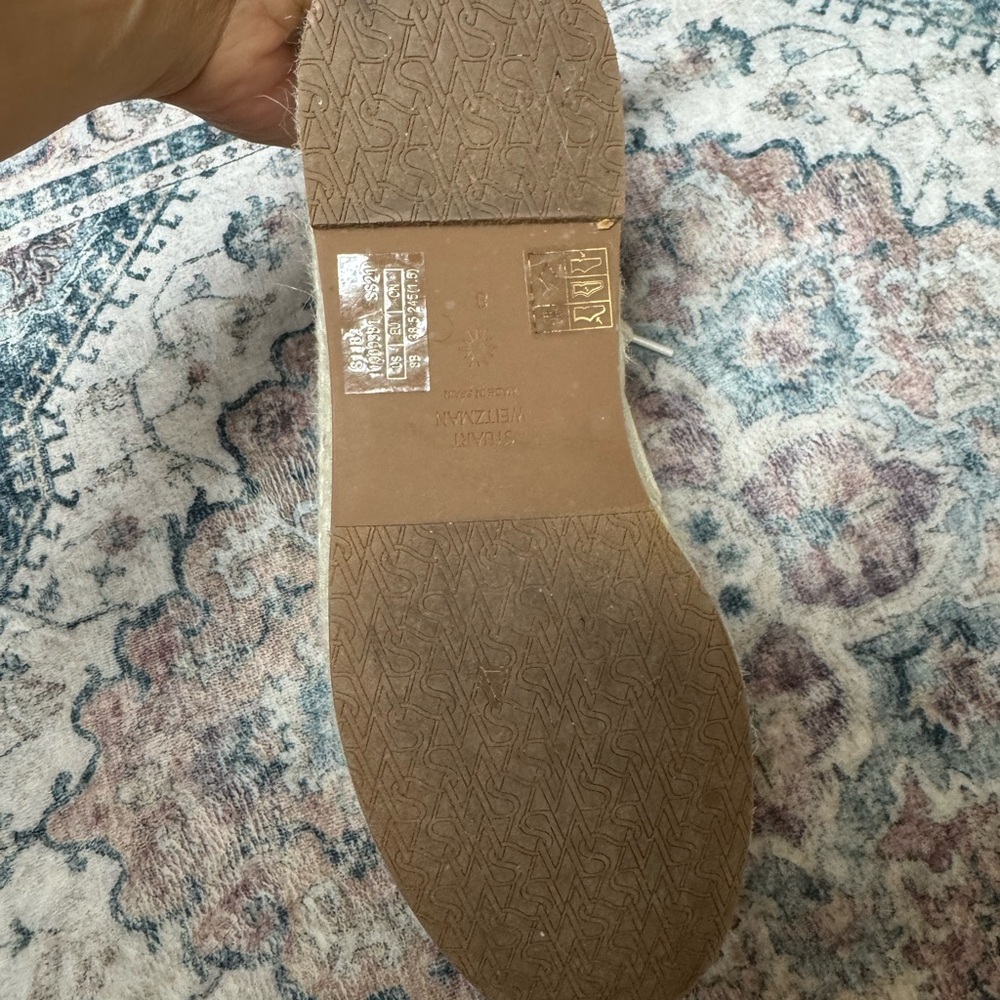 Stuart Weitzman sneaker espadrilles 8B - Picture 5 of 5